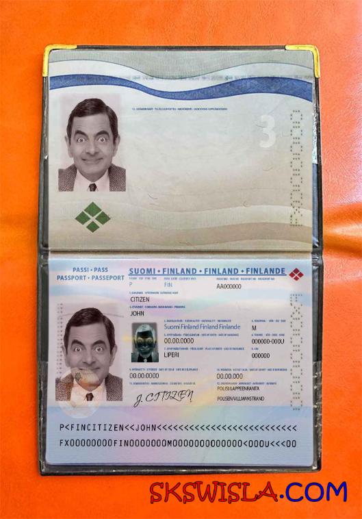 Finlandia zdjęcie do paszportu pliki PSD, skan i fotografowany obraz